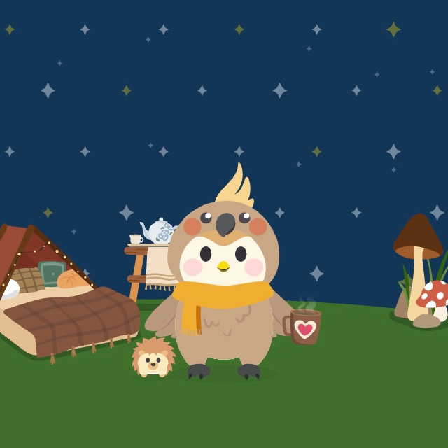 Staying warm under the stars 🌟